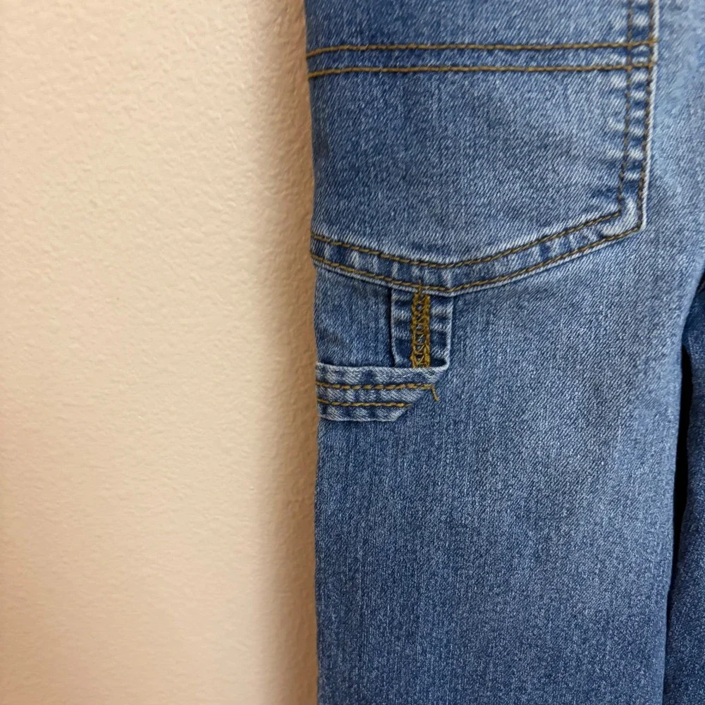 OshKosh B'gosh Denim Bib Overalls 3T Blue Carpenter Workwear Kids
